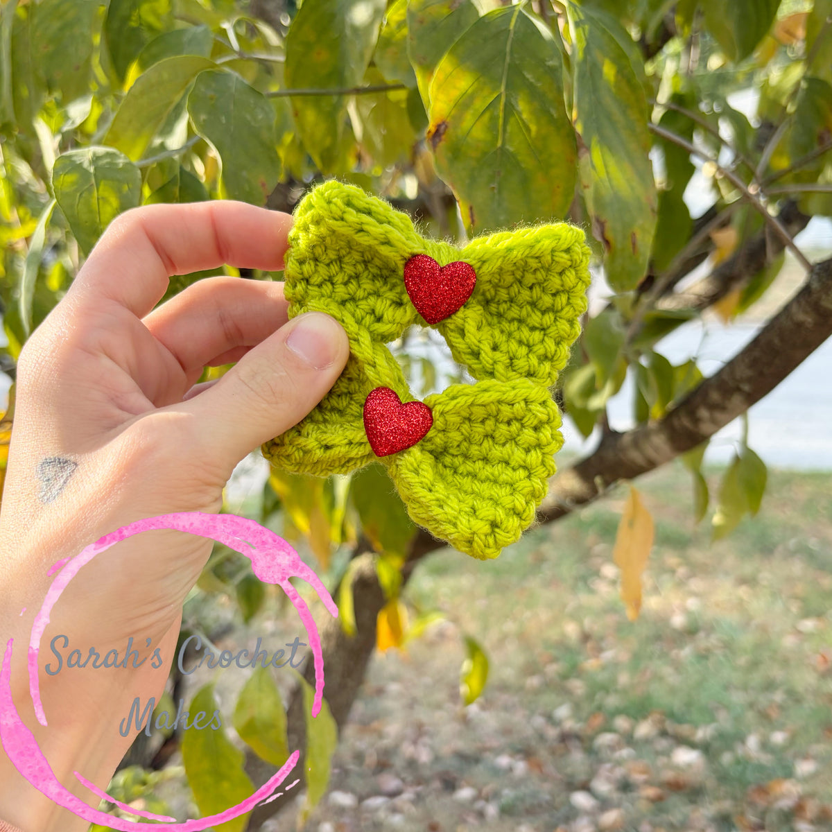 3" Sparkle Red Heart Piggies