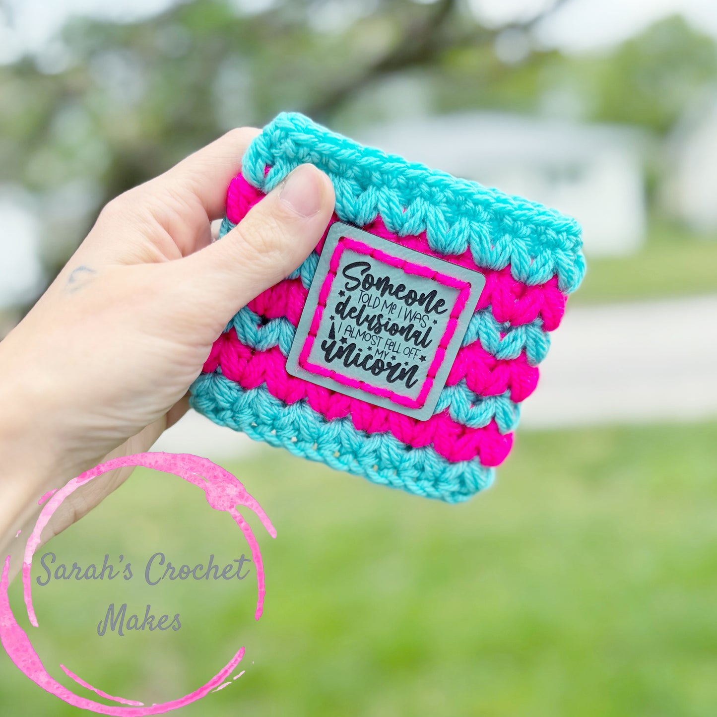 Blue/Pink Drink Sleeve