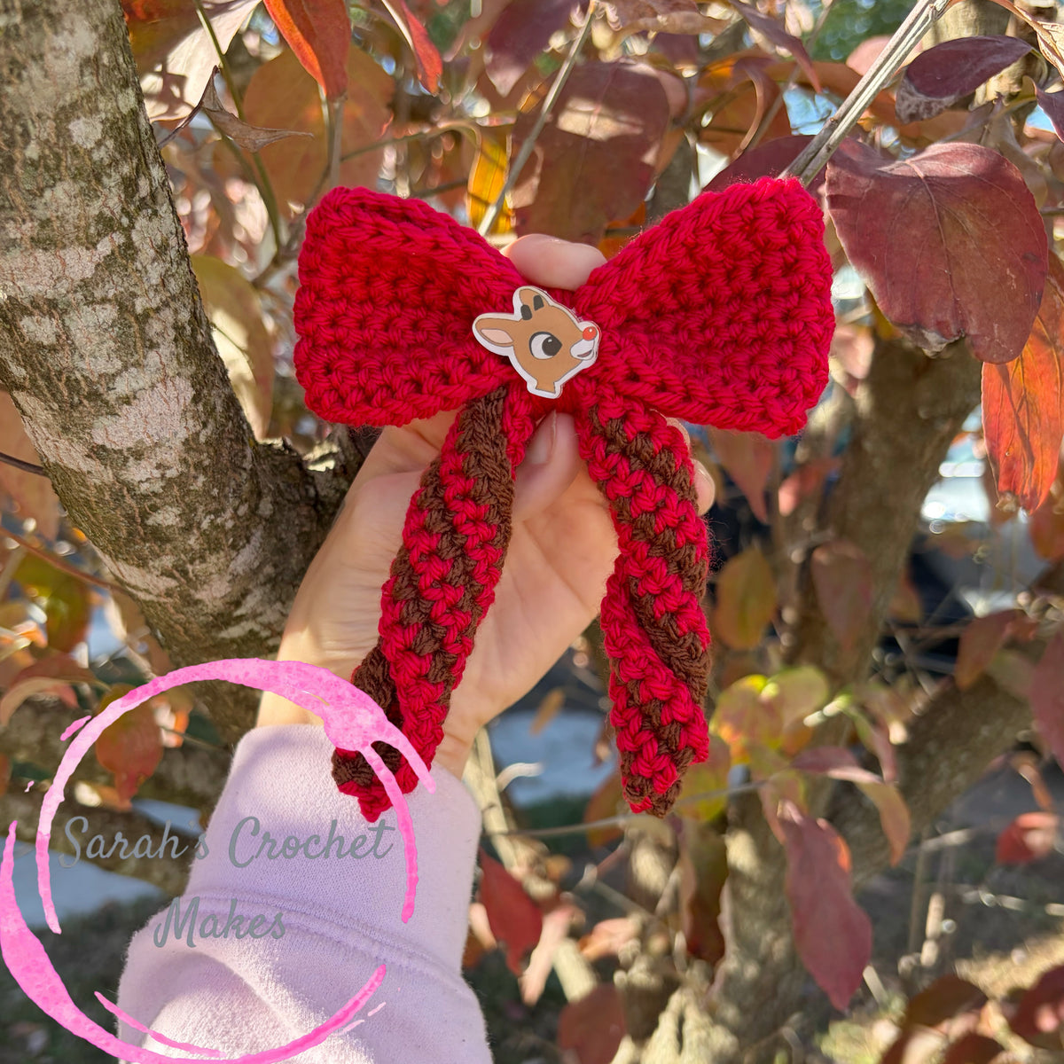 4" Reindeer Sailor Bow