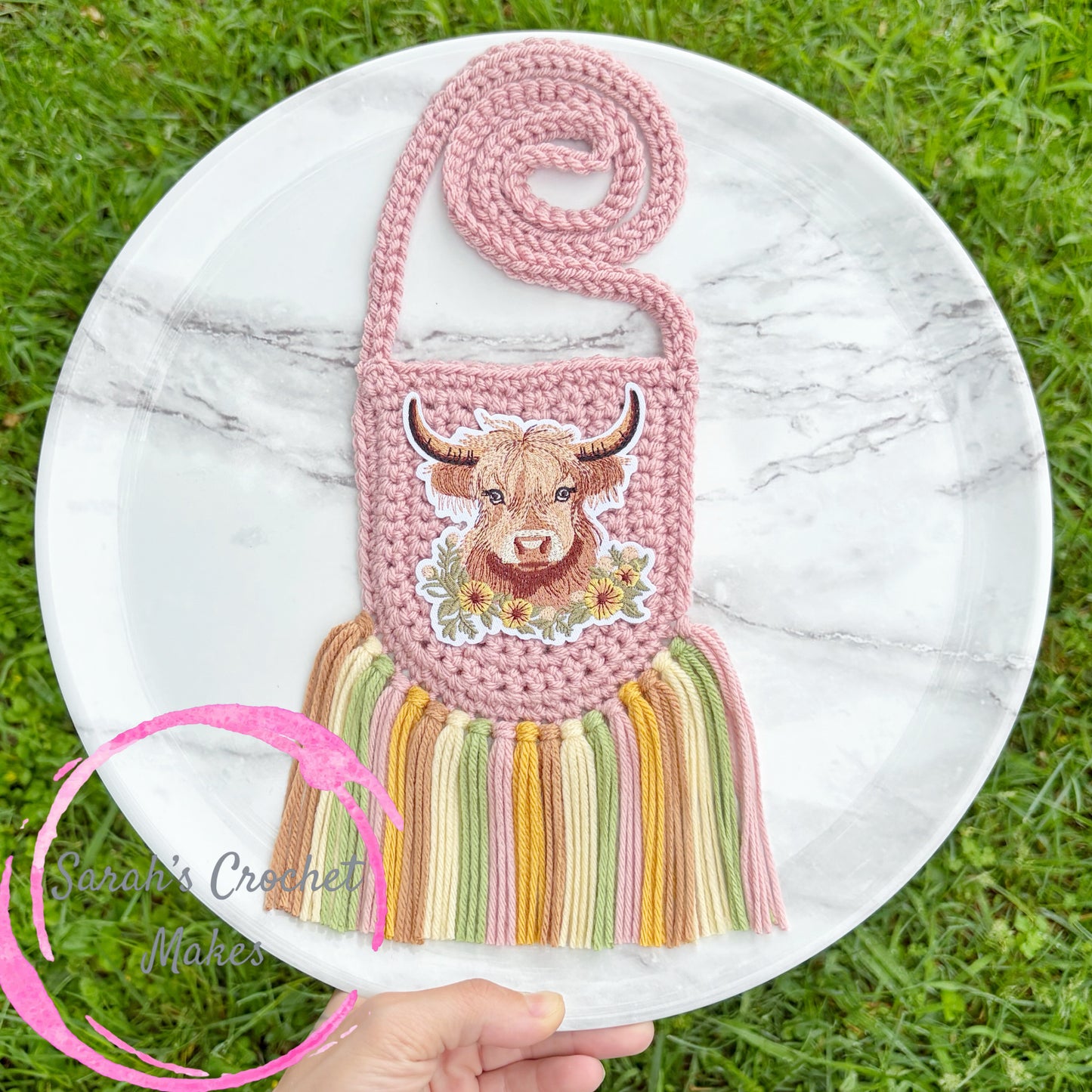Cow Boho Purse