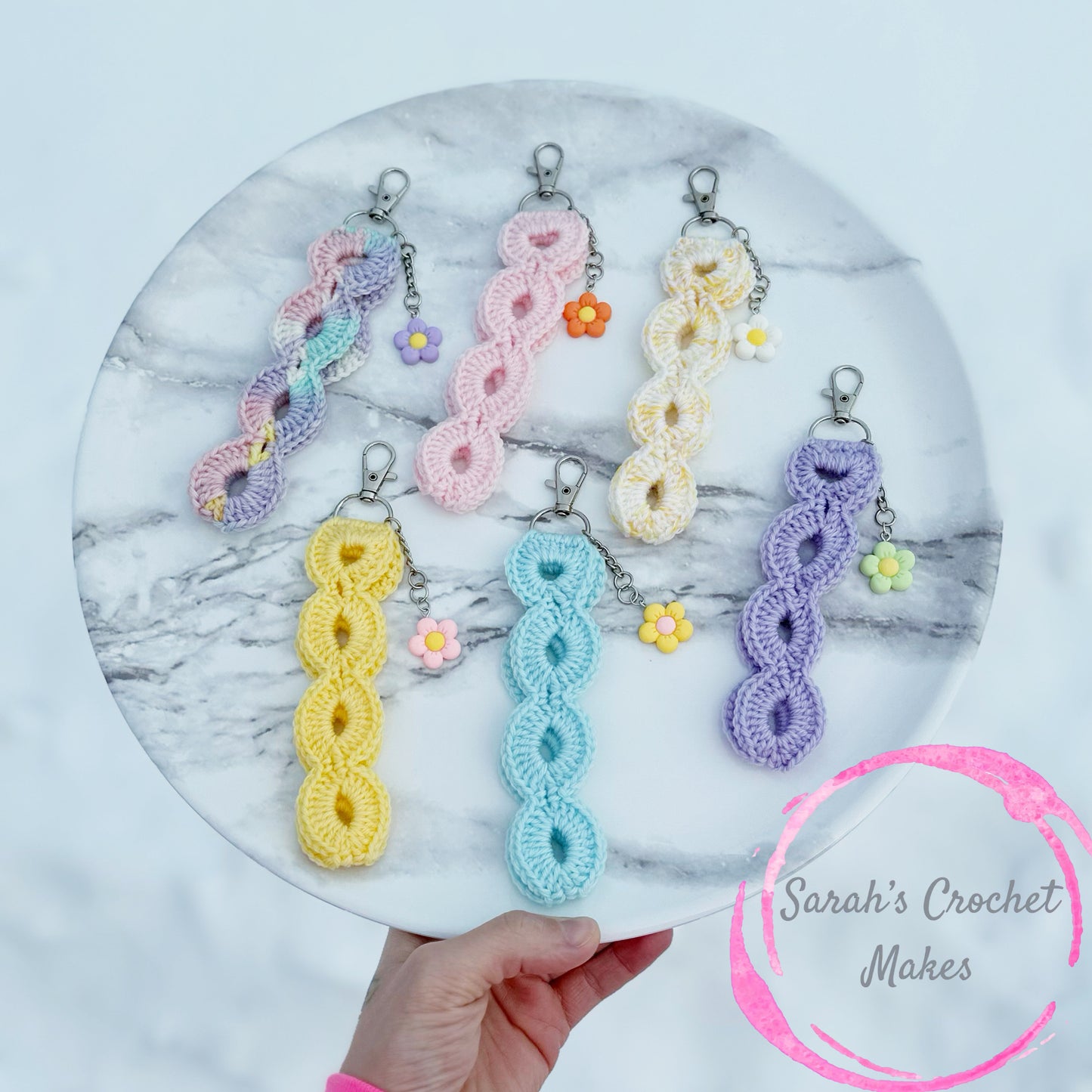 Pastel Flower Wristlets