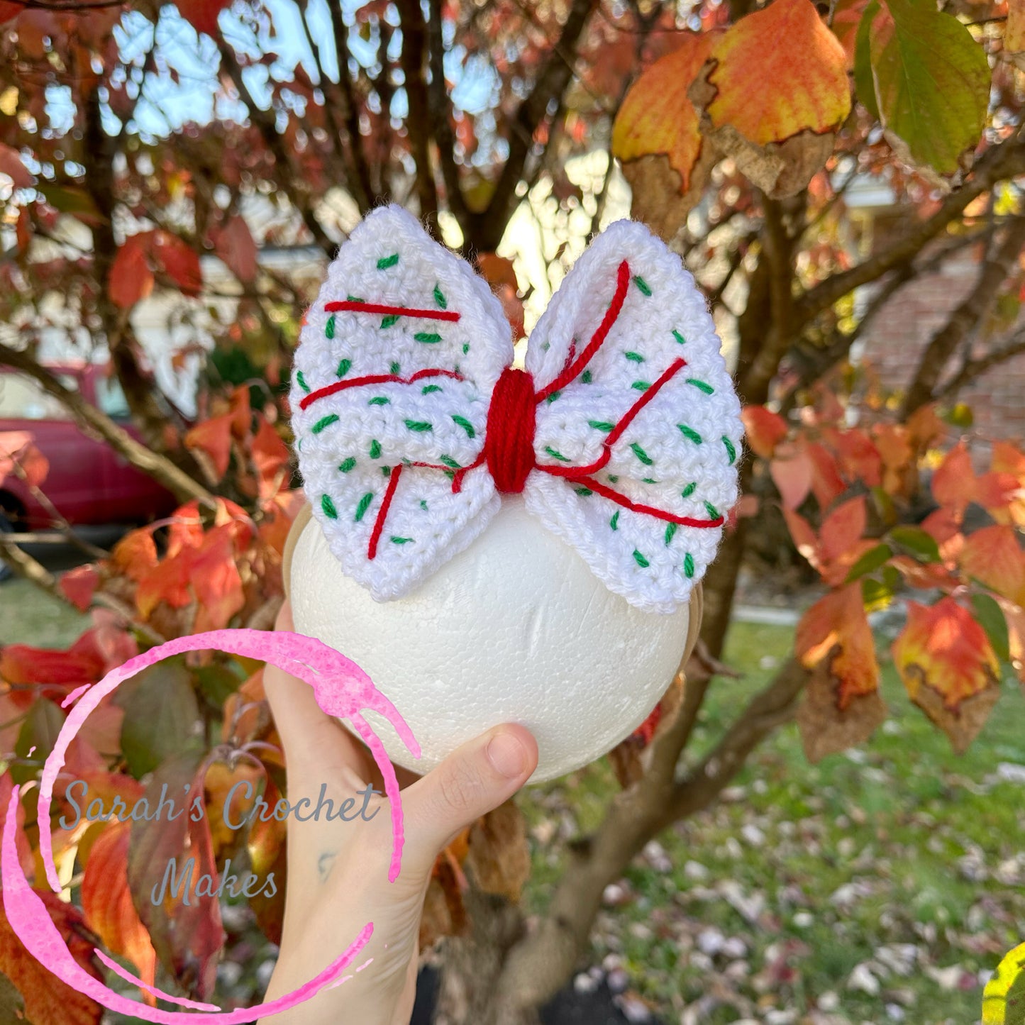 Tree Cake Single 5" Bow on NYLON