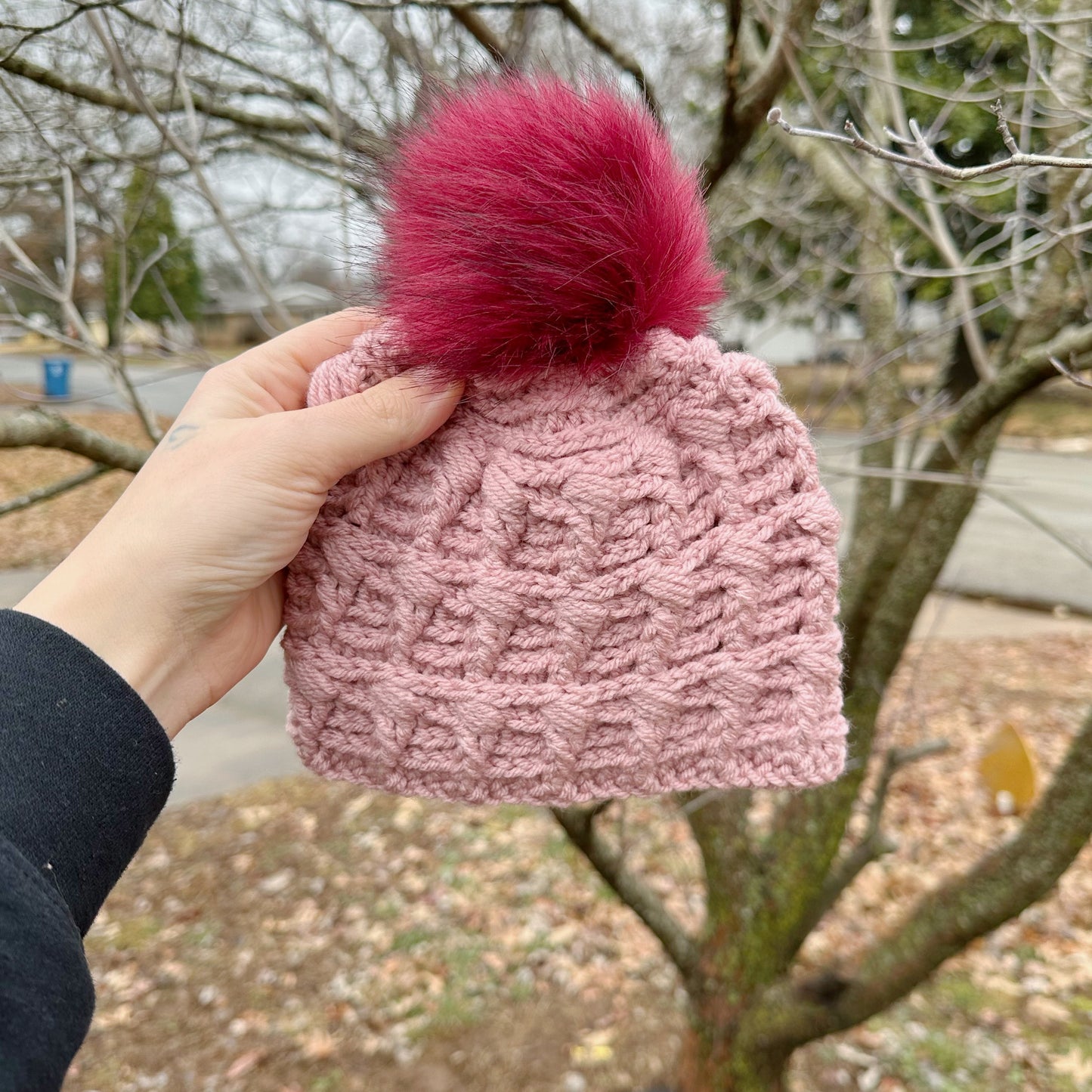 6/12 Month, Blush Beanie