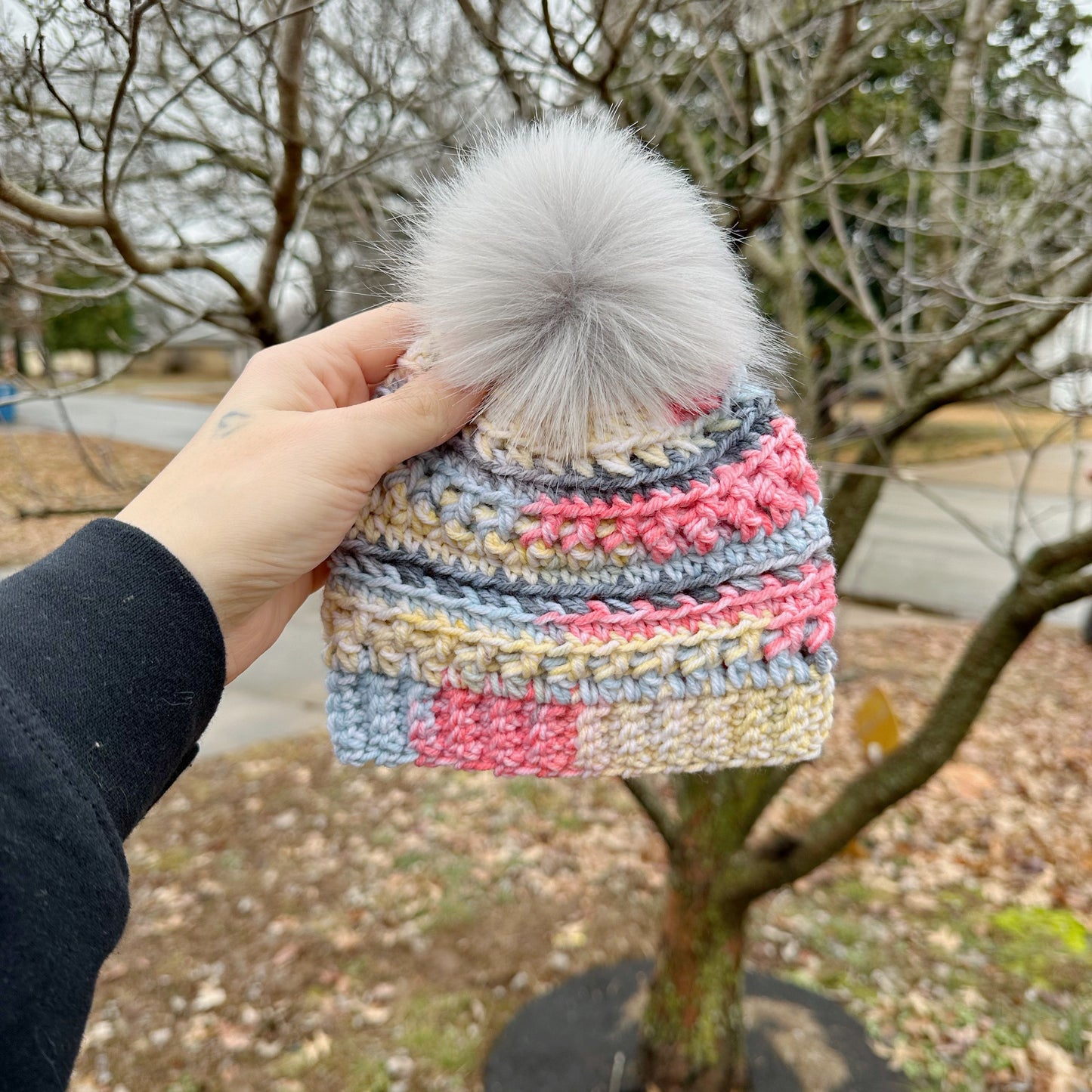 0/3 Month, Rainbow Beanie