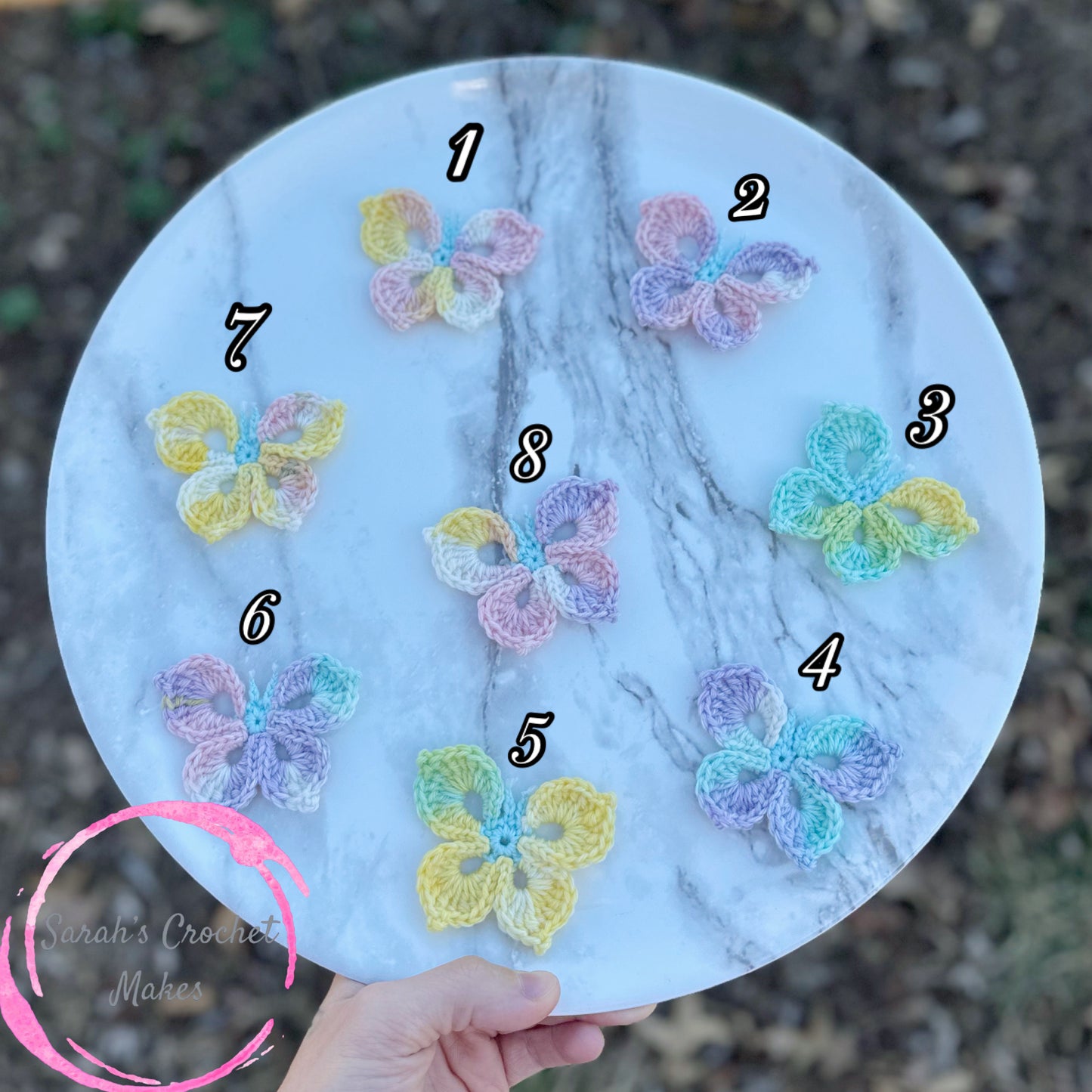 Pastel Butterfly Single Hair Clip (ADD 2 FOR PIGGIES)