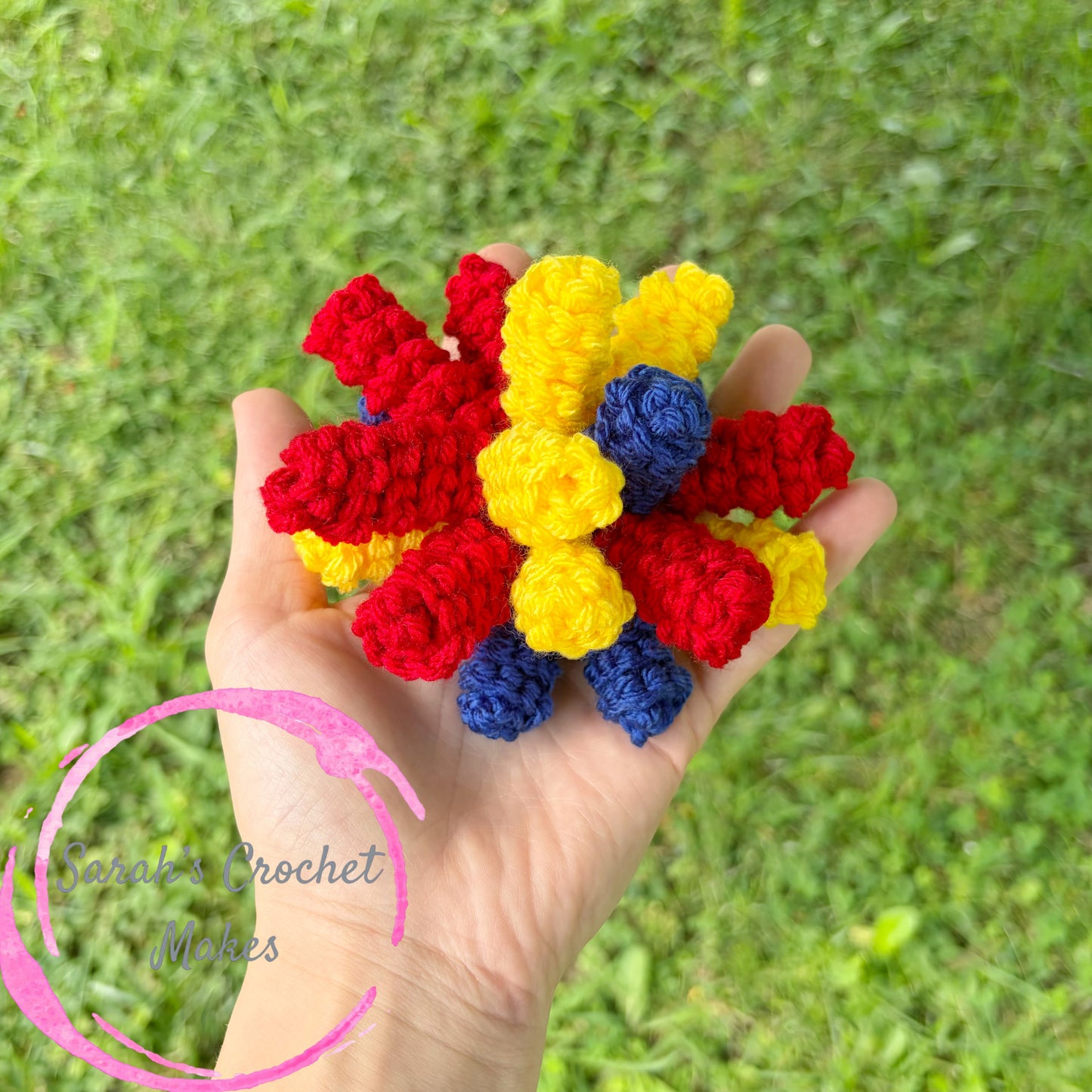 Red/Blue/Yellow Popper Hair Clips (ADD 2 FOR PIGGIES)