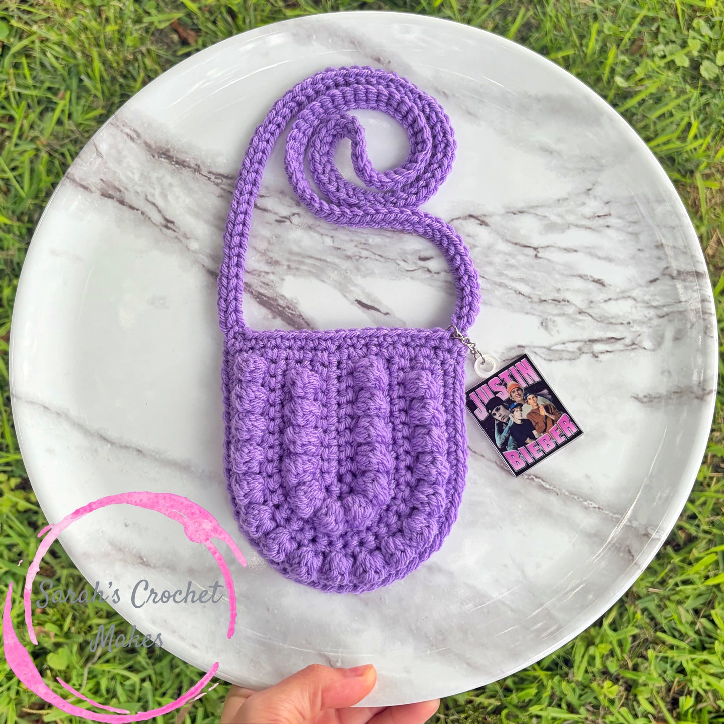 Purple Boho Purse w/ Keychain