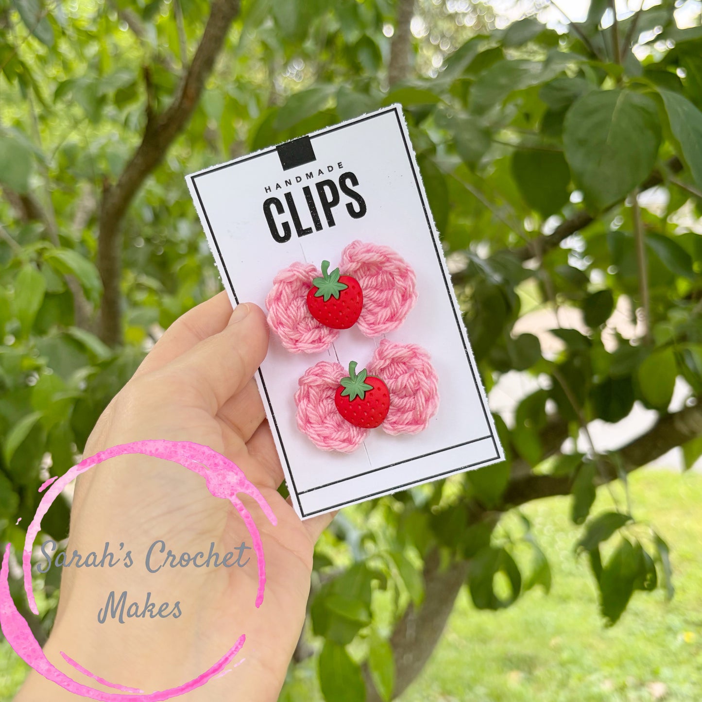 Pink Strawberry Mini's (ON CLIPS)