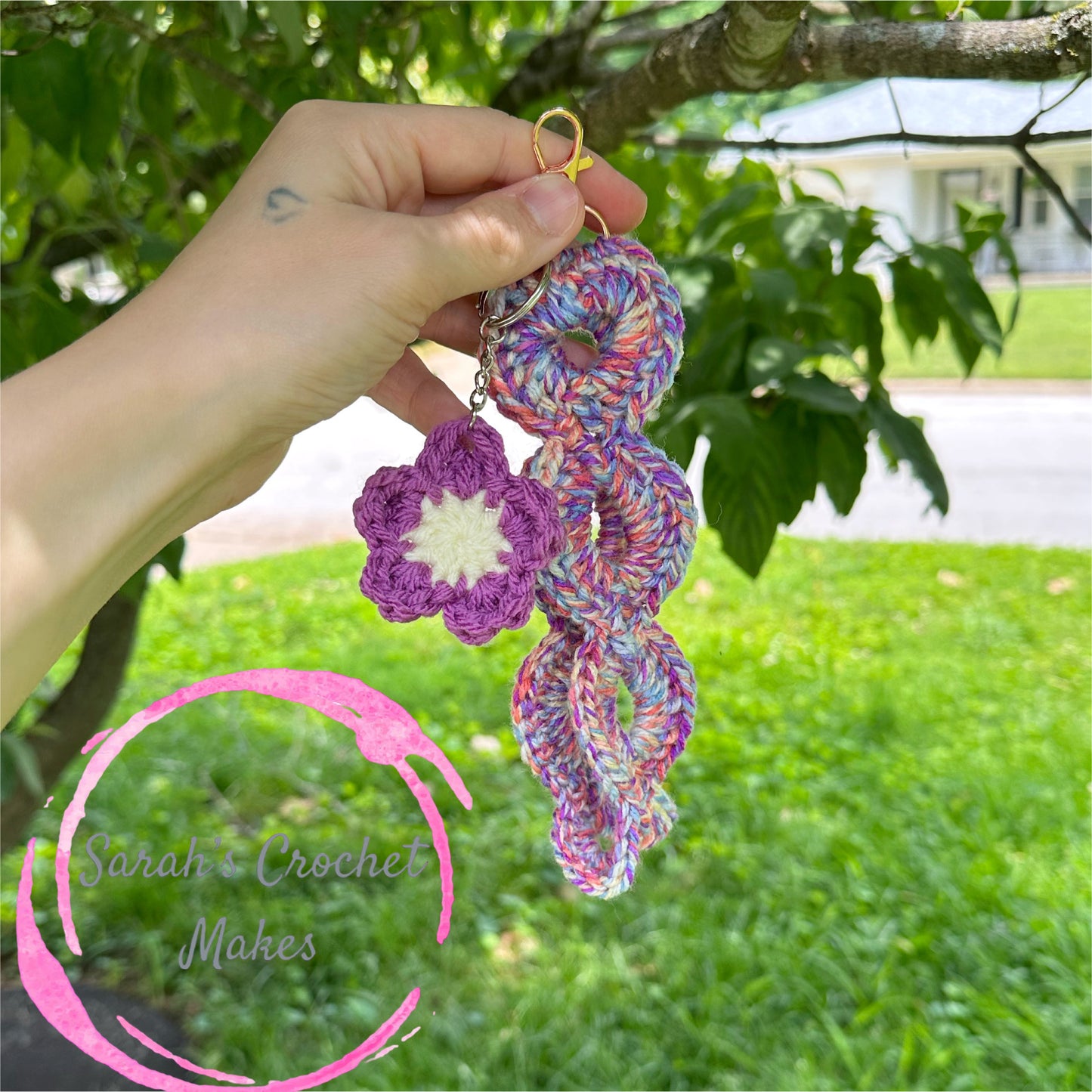 Flower Key Wristlet