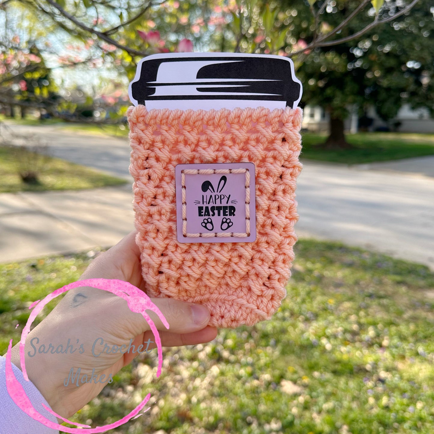 Large, Peach Easter Cozy