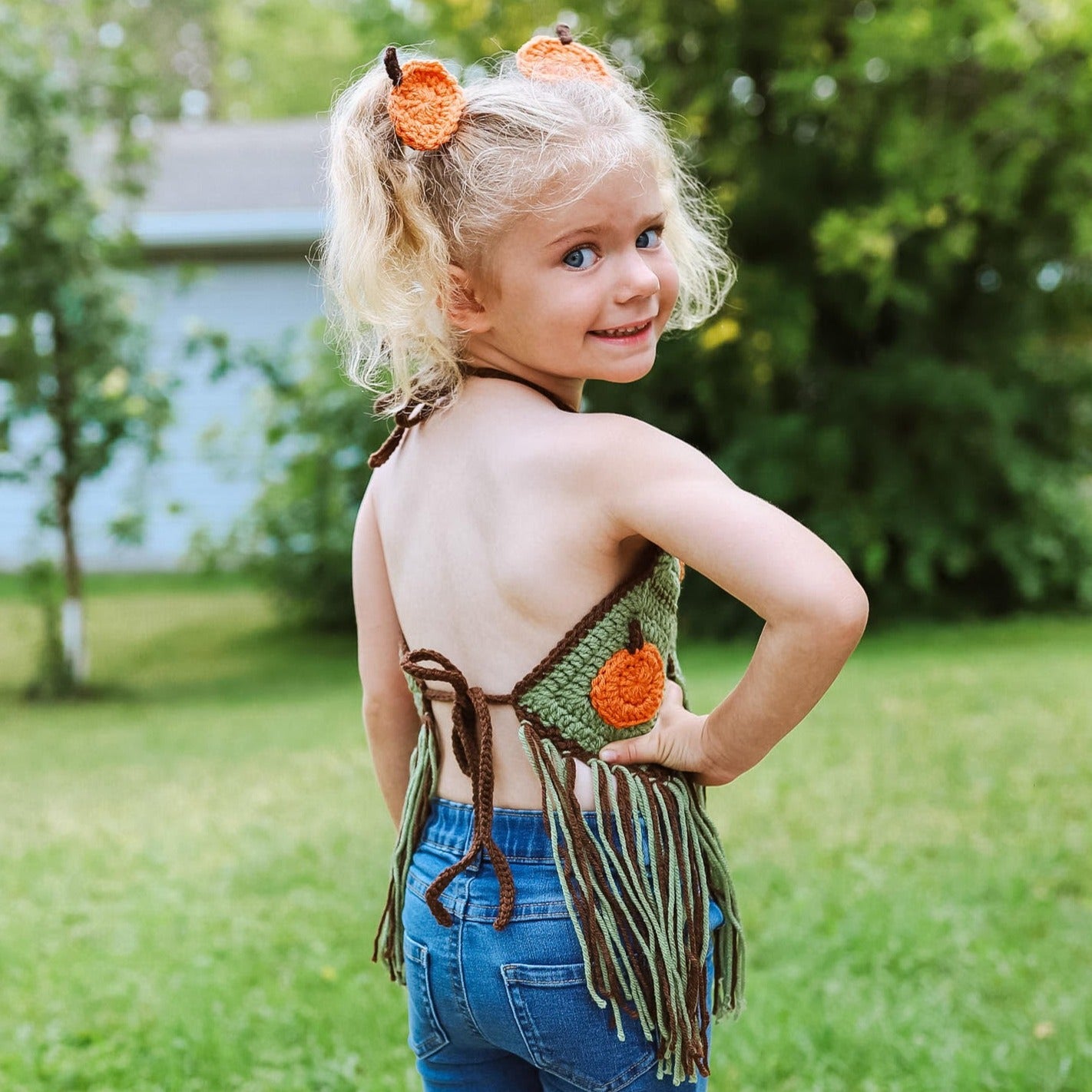 Pumpkin Patch Halter Top