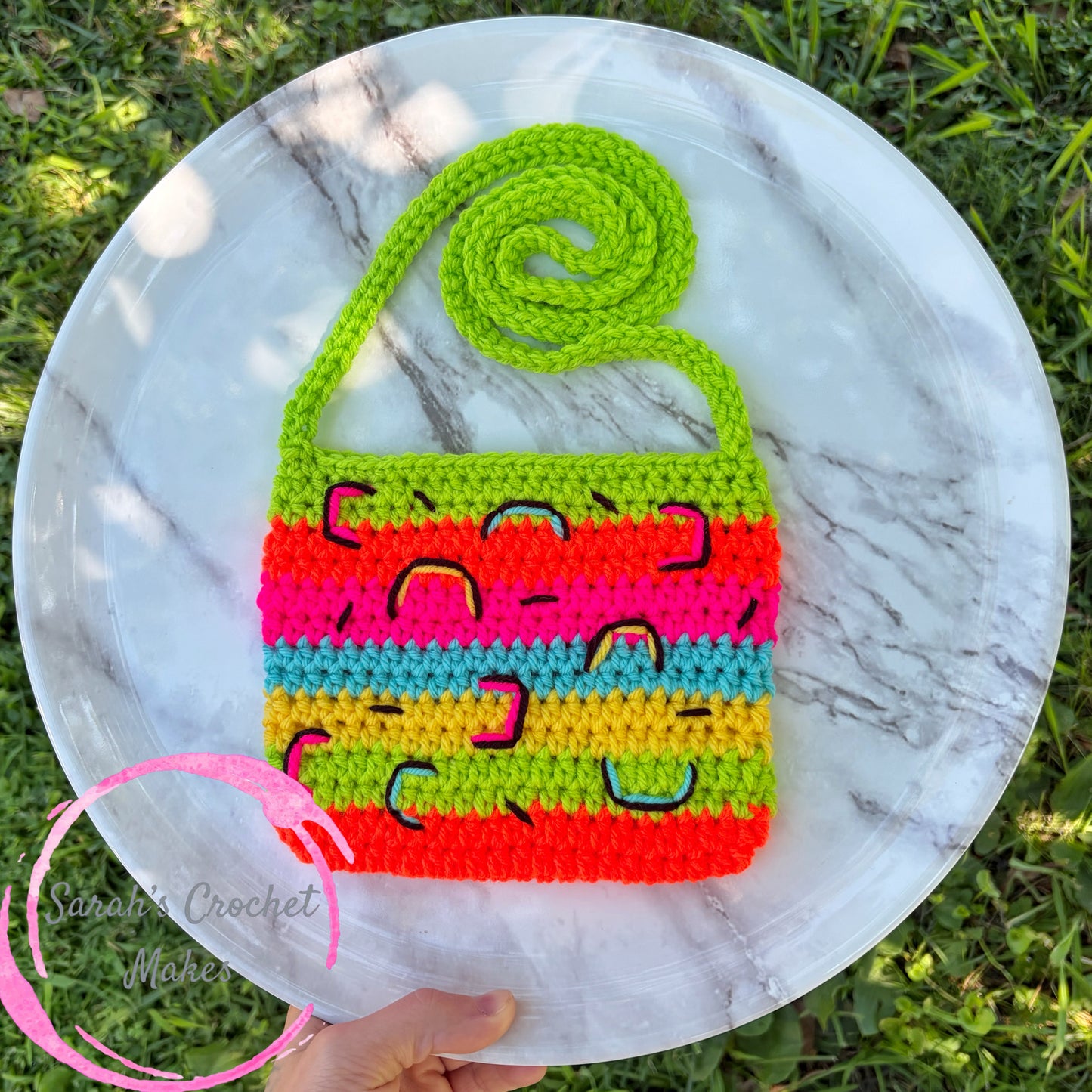 Neon Cheetah Print Purse