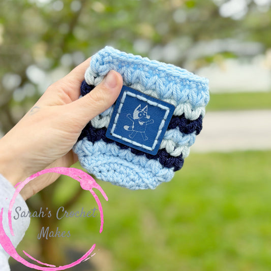 Blue Dog Drink Cozy - Medium