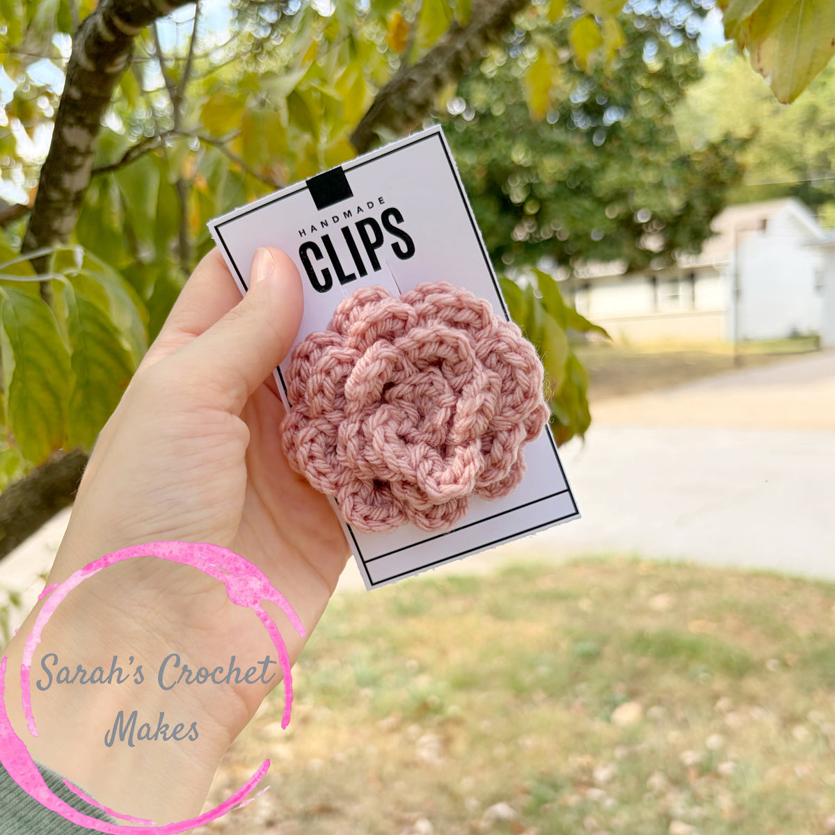 Blush Pink Rose Hair Clip