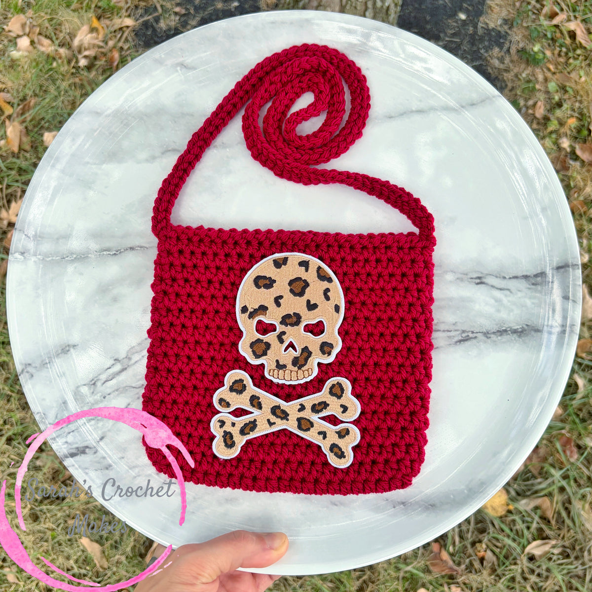 Cheetah Skull & Crossbones Purse