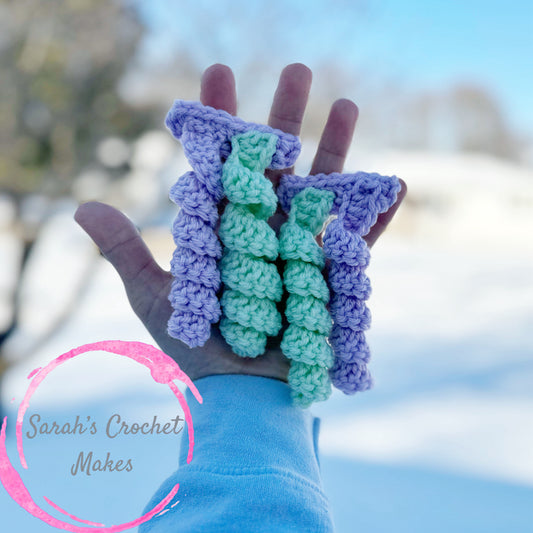 Lavender/Mint Unicorn Curls, ON CLIPS