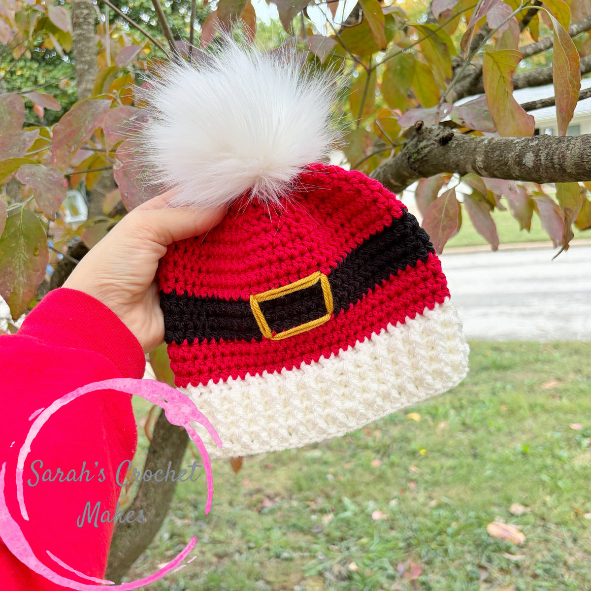 Santa's Belt Christmas Beanie