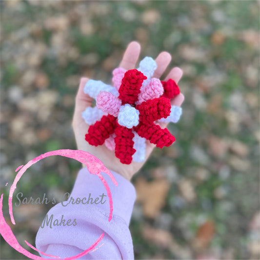 Red/Pink/White Poppers on CLIPS (ADD 2 FOR PIGGIES)