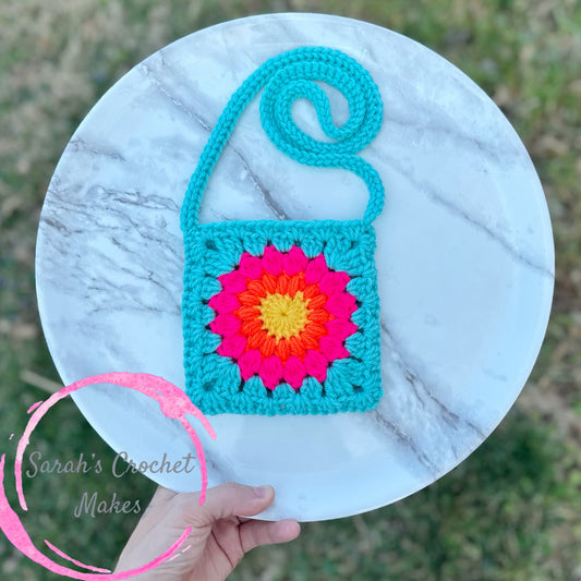 Neon Flower Purse