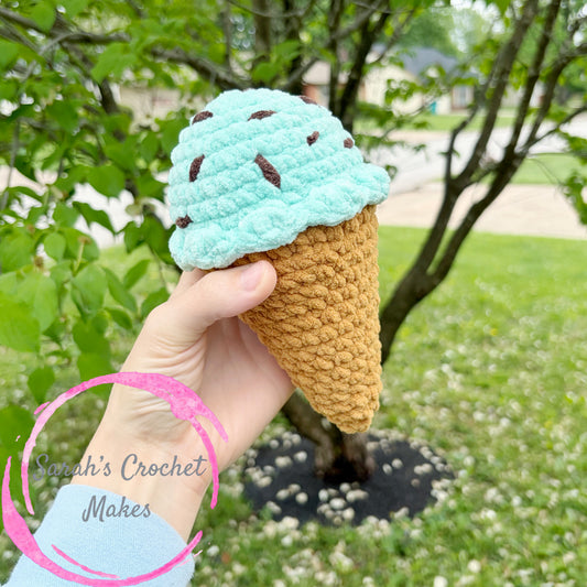 Mint Chocolate Chip Ice Cream Plushie
