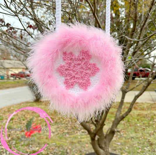 Pink Christmas, Snowflake Purse