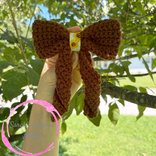 Dark Brown Fall Sailor Bow
