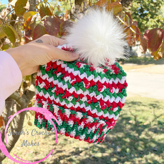 Double Brim Christmas Beanie
