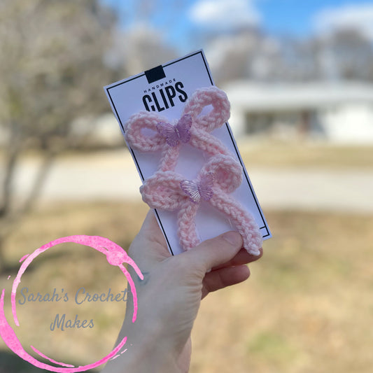 Light Pink Handtied Butterfly Piggies