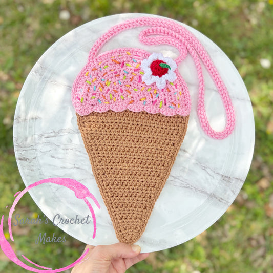 Strawberry Ice Cream Cone Purse