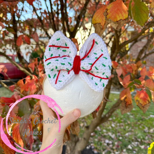 Tree Cake Single 5" Bow on NYLON