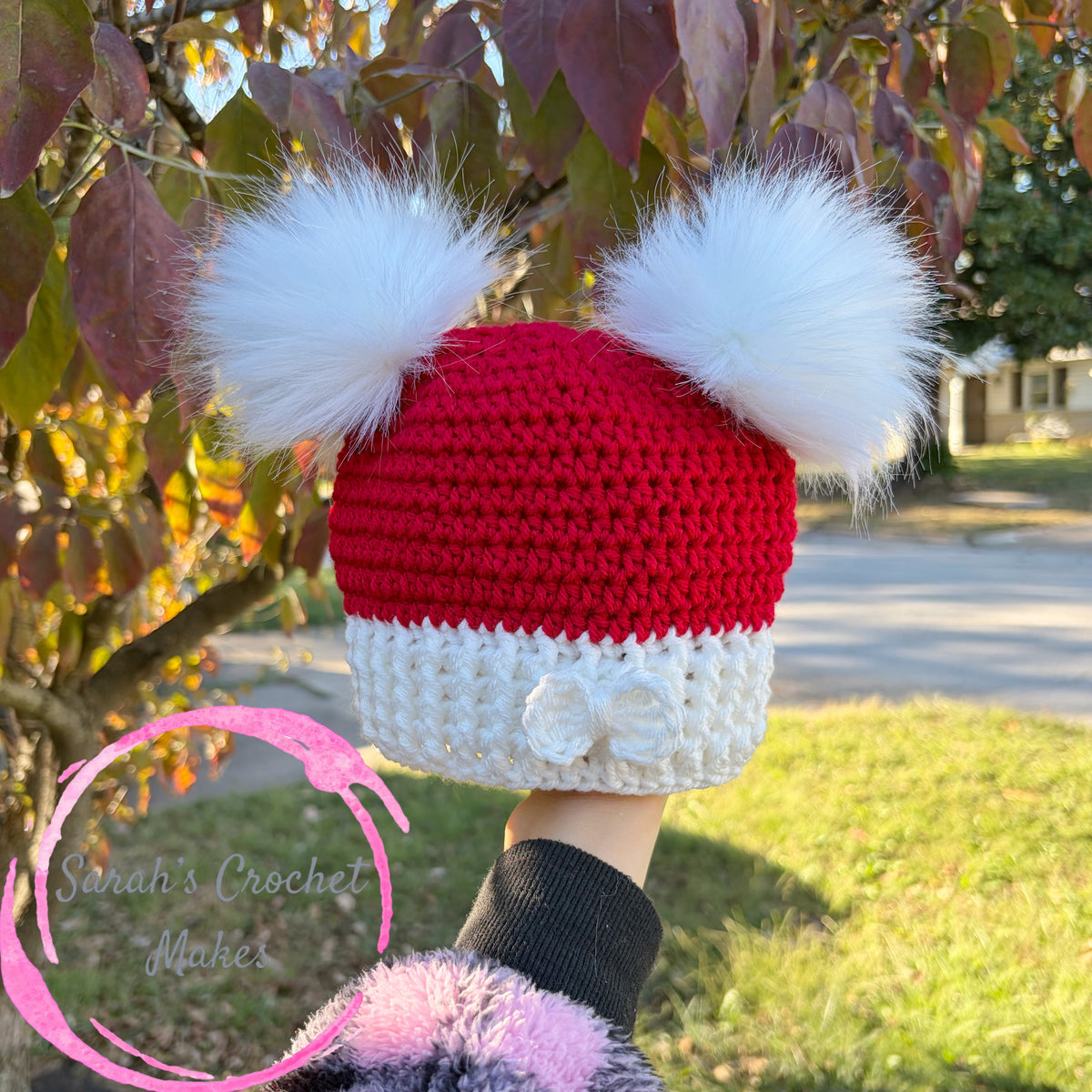 Double Pom Santa Beanie