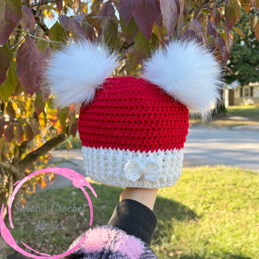 Double Pom Santa Beanie