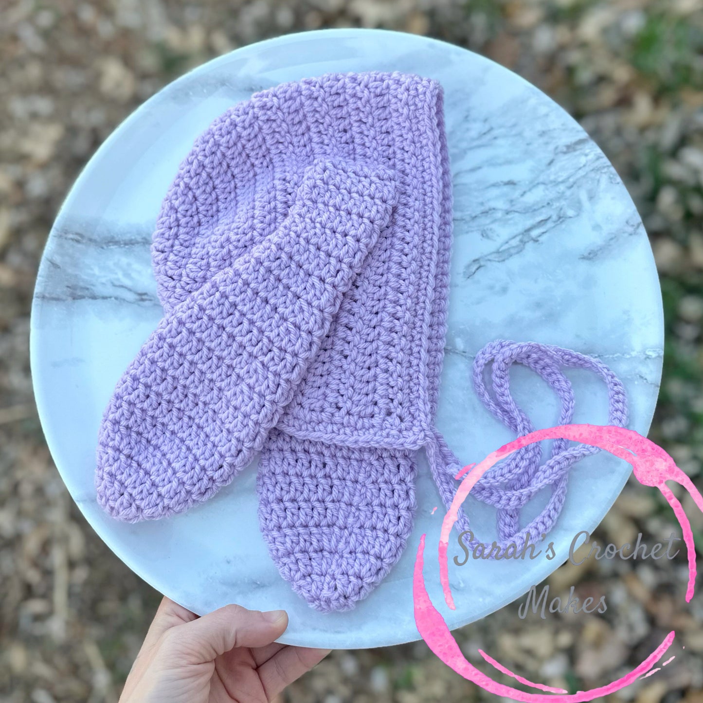 Lavender Bunny Bonnet