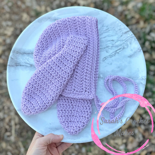 Lavender Bunny Bonnet