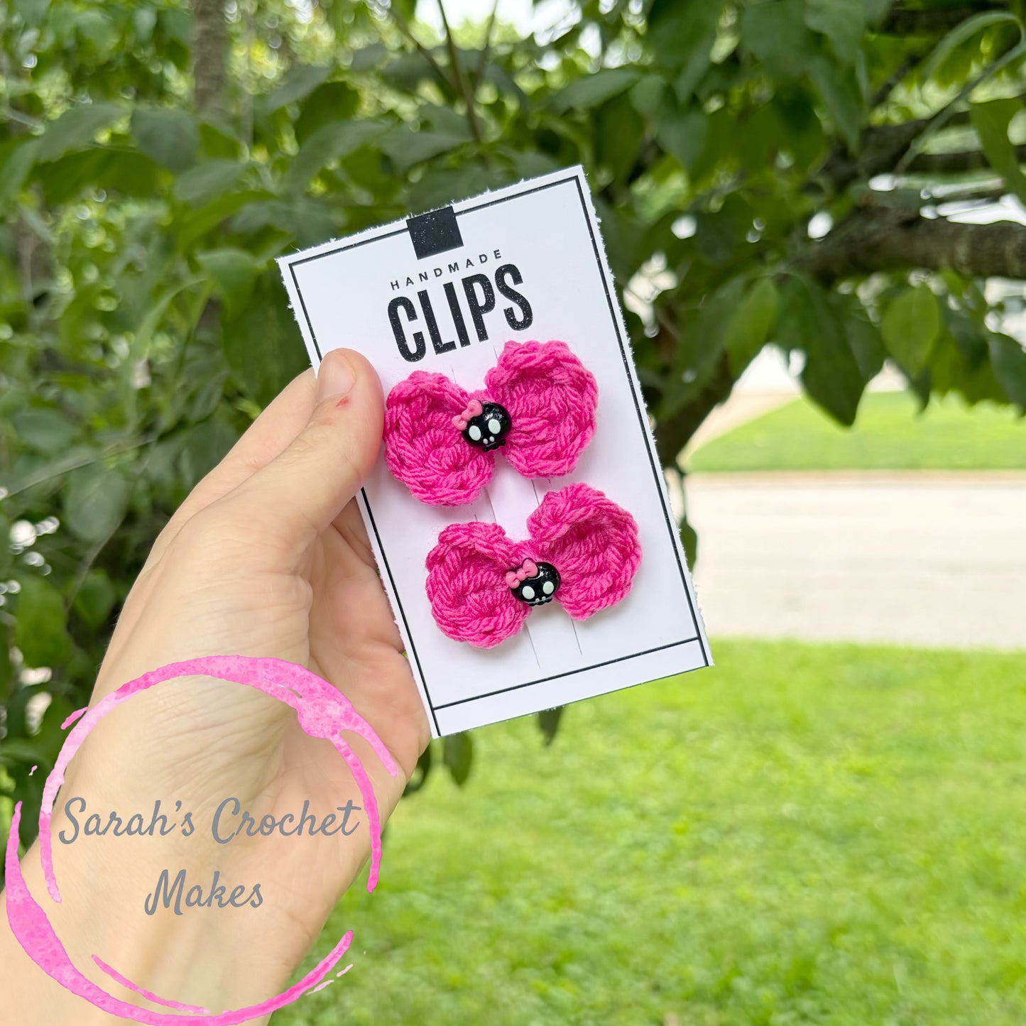 Hot Pink Skeleton Mini Piggies