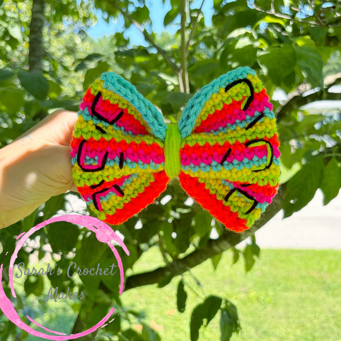 5.5" Neon Cheetah Print Bow (ON CLIP)