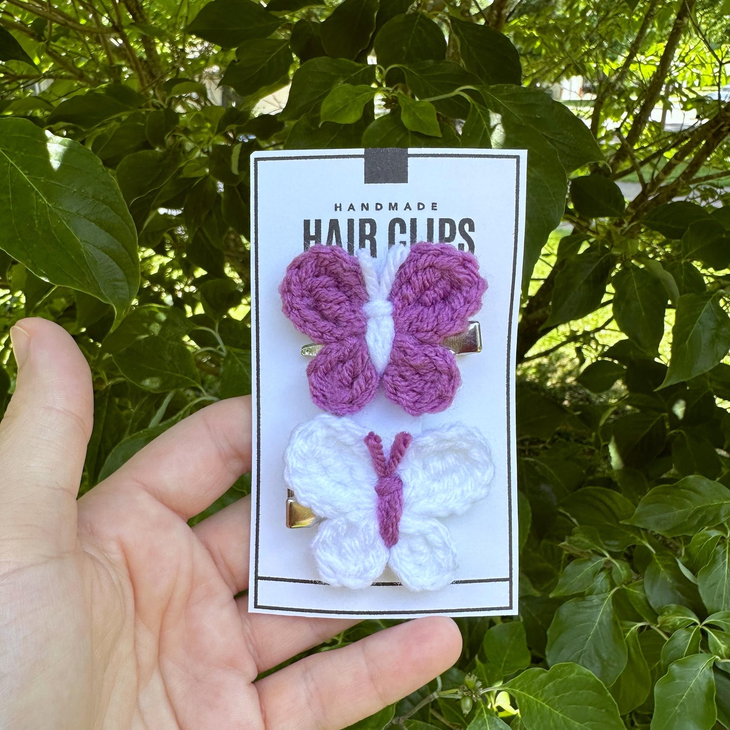 Mini Butterfly Piggie Hair Clips