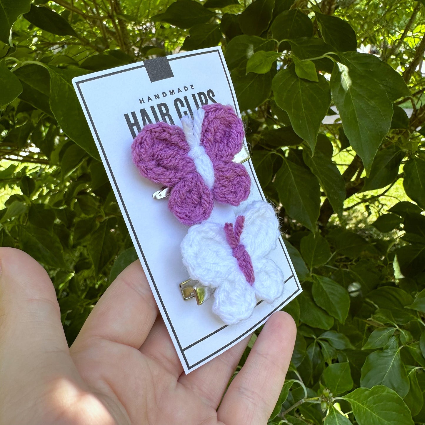 Mini Butterfly Piggie Hair Clips