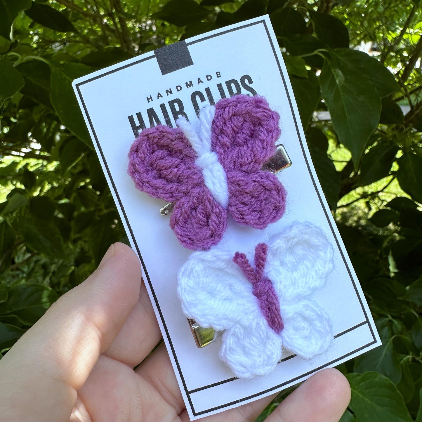 Mini Butterfly Piggie Hair Clips