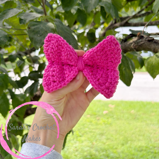 4" Girl Mouse Hair Bow, Single (ON CLIP)