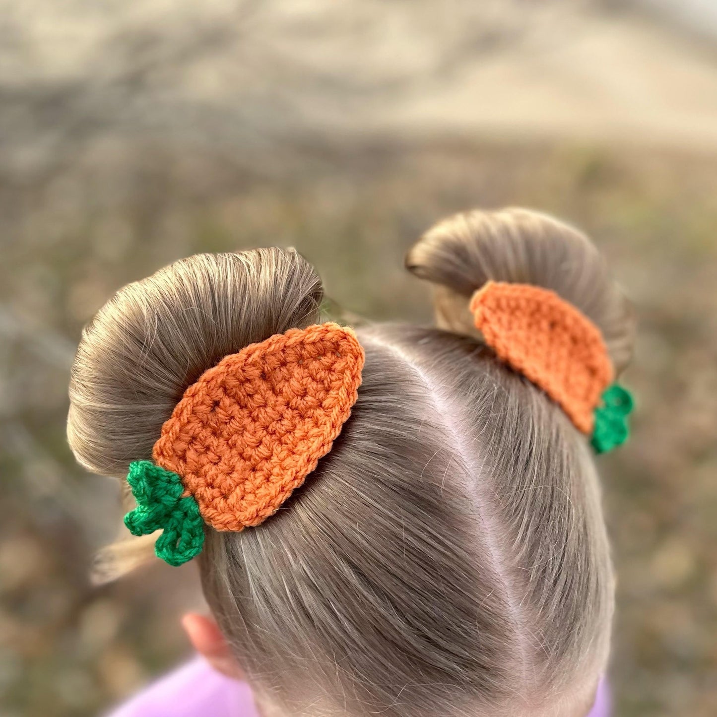 3.5" Carrot Hair Clips, Piggies