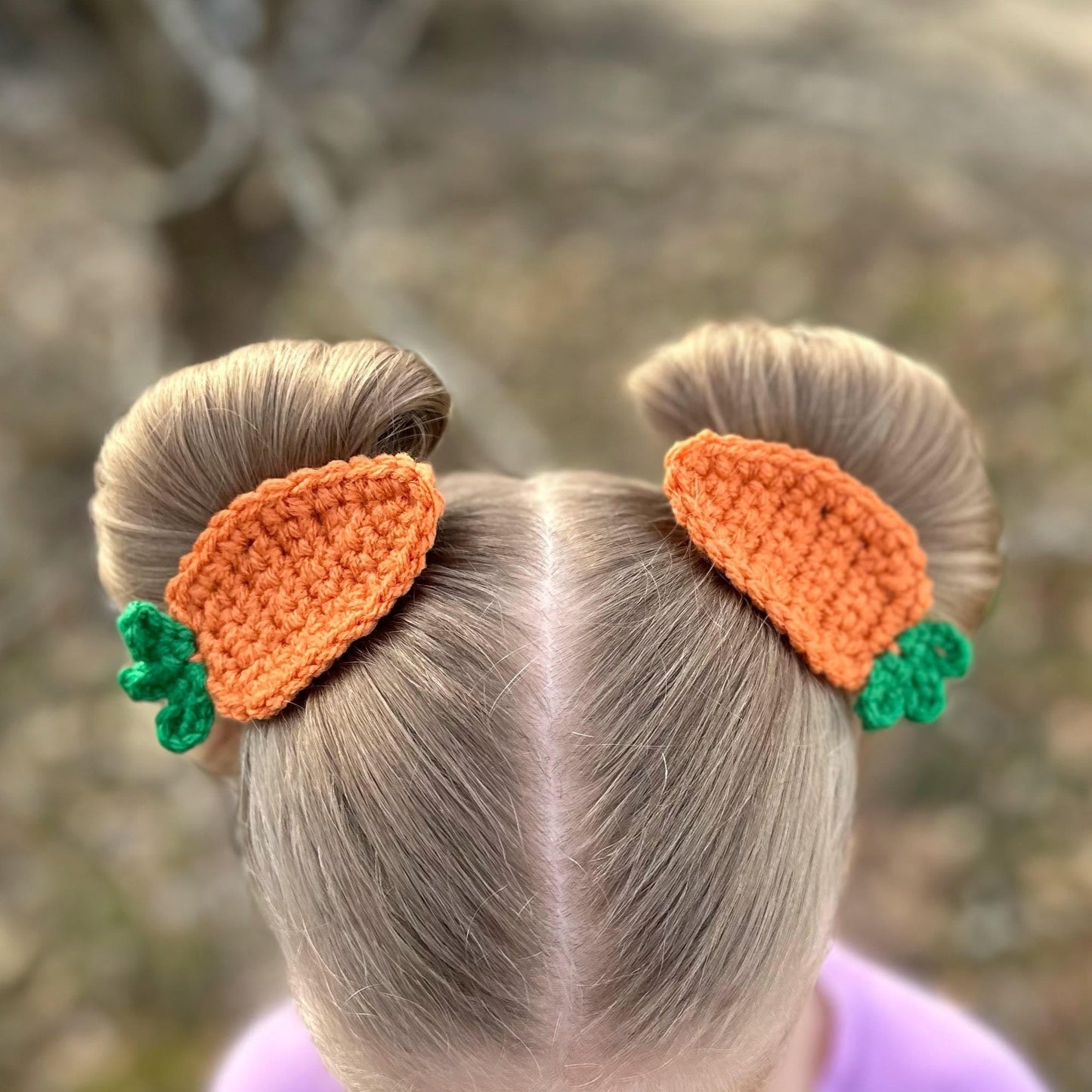 3.5" Carrot Hair Clips, Piggies