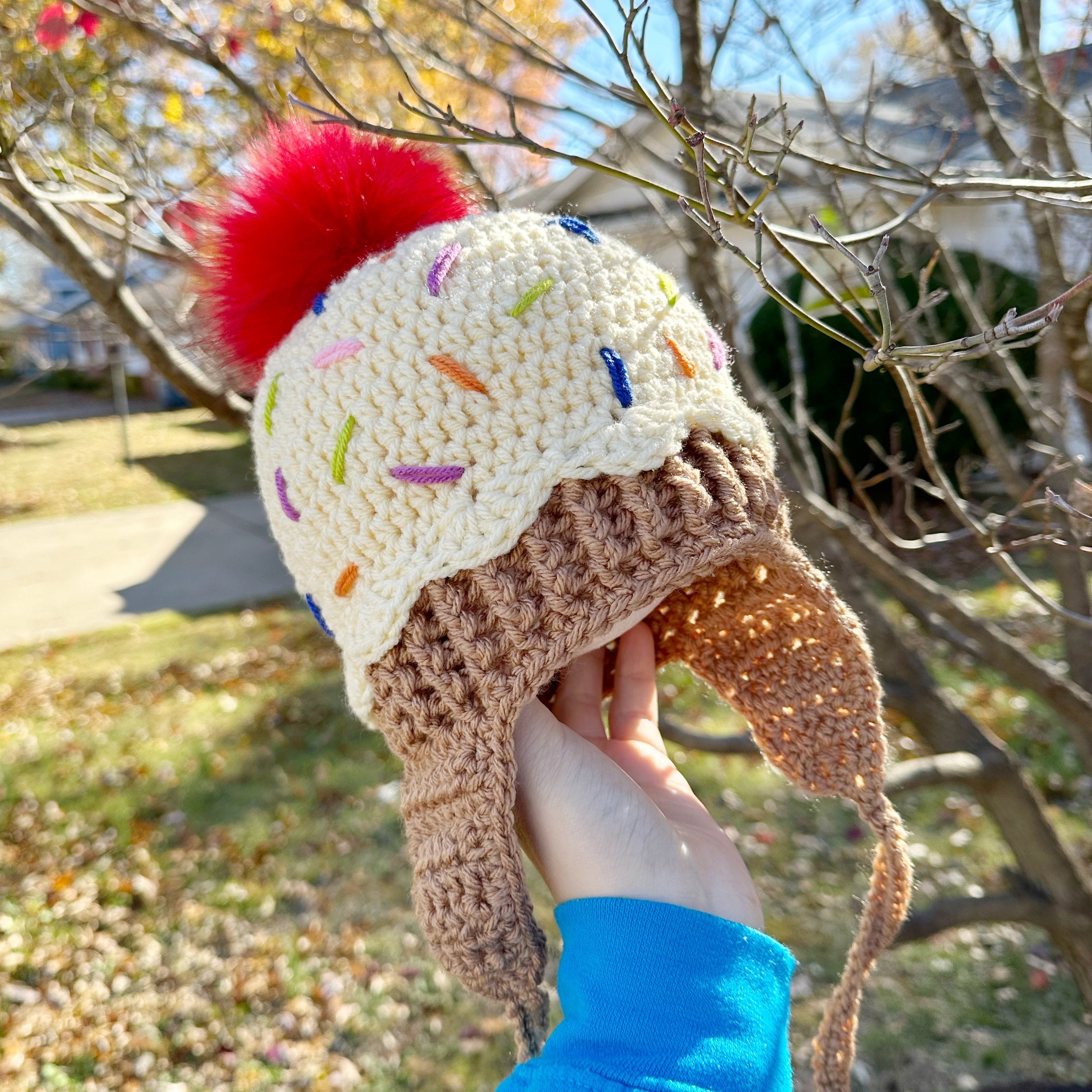 Cupcake Beanie Crochet Cupcake Hat Cute Winter Hats Crochet Baby Hat Sarahscrochetmakes