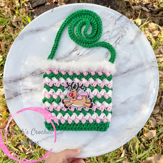Pink Christmas, Reindeer Purse