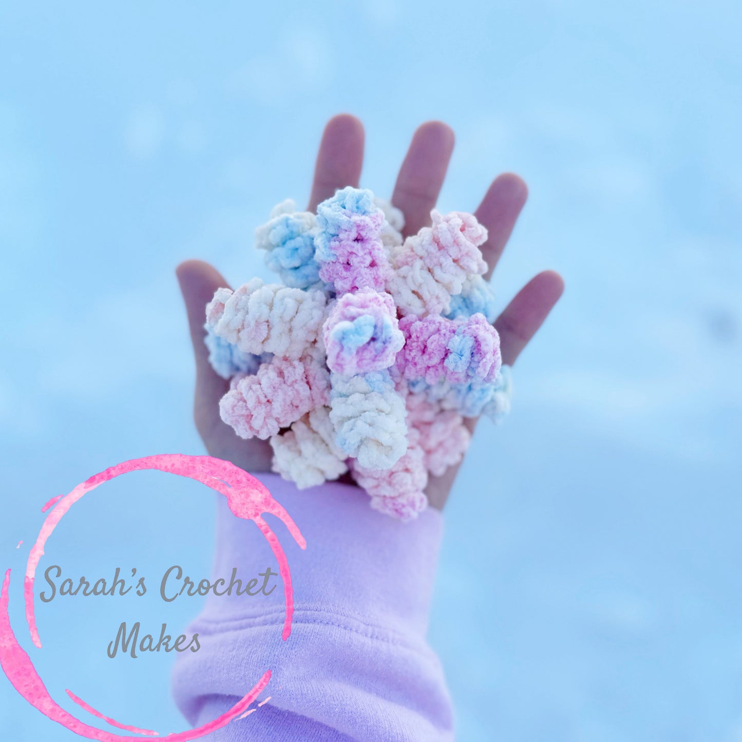 Fluffy Multi-Colored Popper ON CLIPS (ADD 2 FOR PIGGIES)