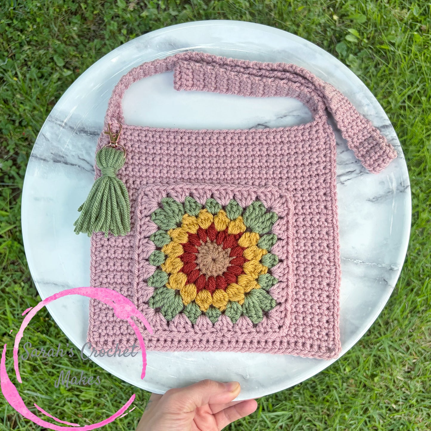 Blush Flower Crossbody Purse (ADULT)