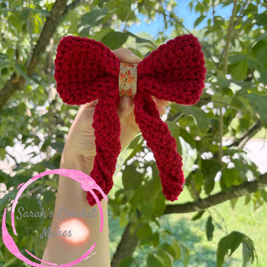Burgundy Fall Sailor Bow