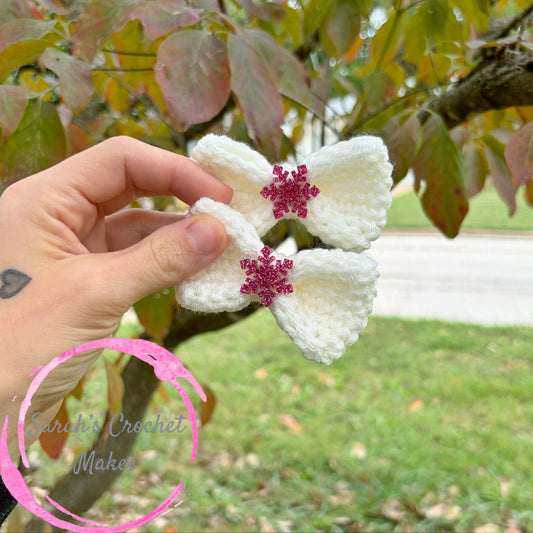 3" Pink Christmas Snowflake Piggies