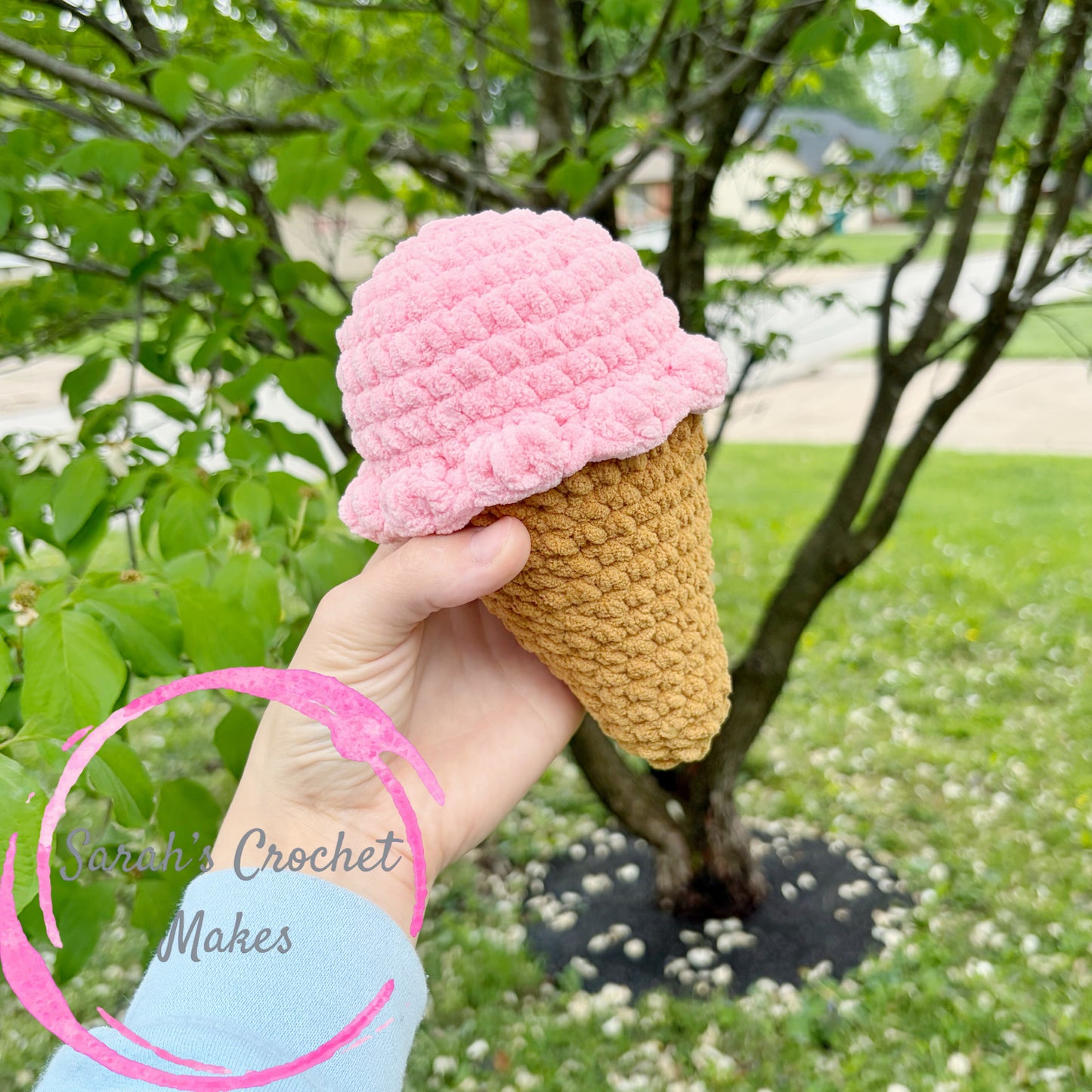 Strawberry Ice Cream Plushie