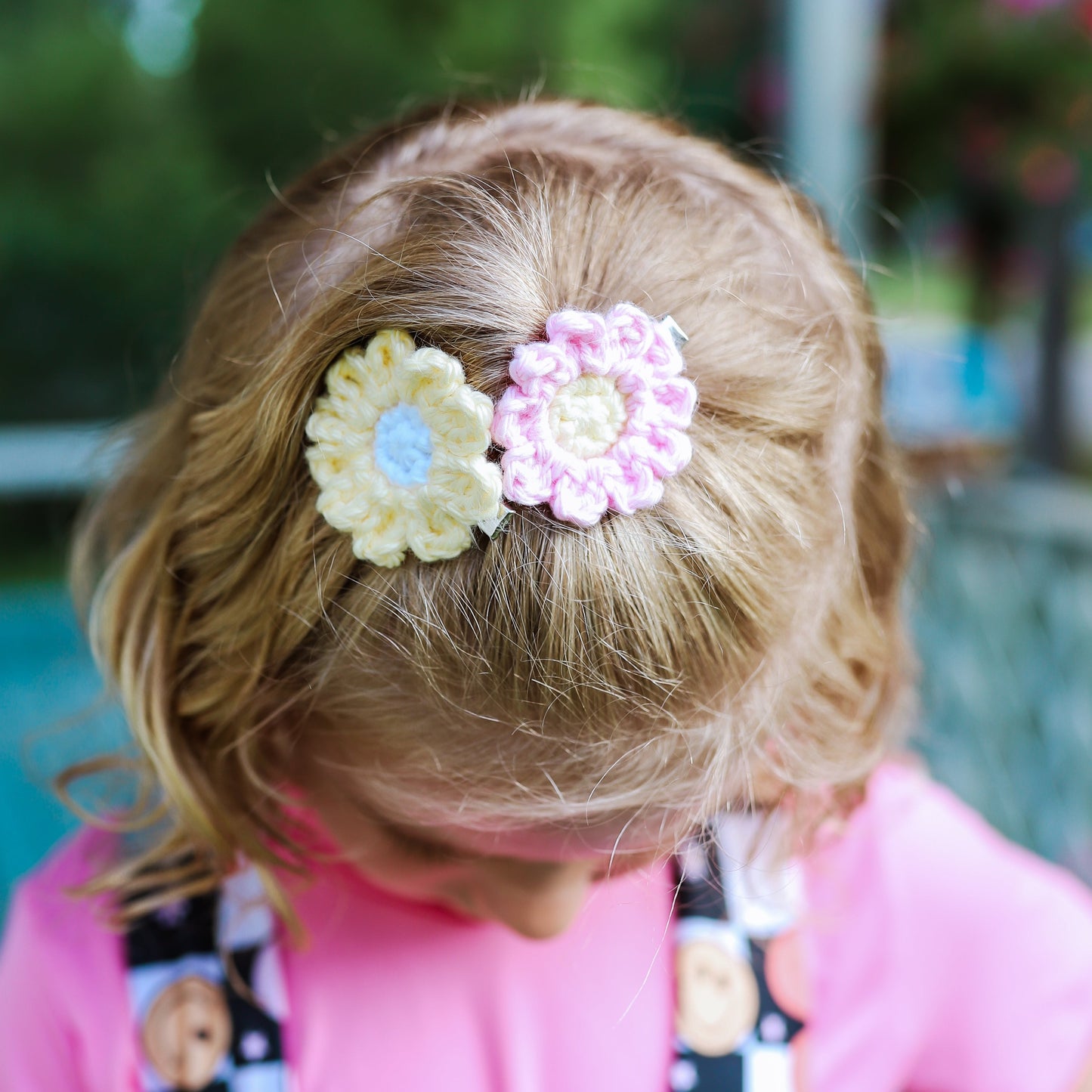 Mini Flower Piggie Hair Clips